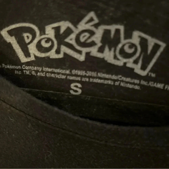POKEMON "THIS IS MY POKEMON TEE" BLACK NOVELTY T-SHIRT   SIZE S - Picture 3 of 4